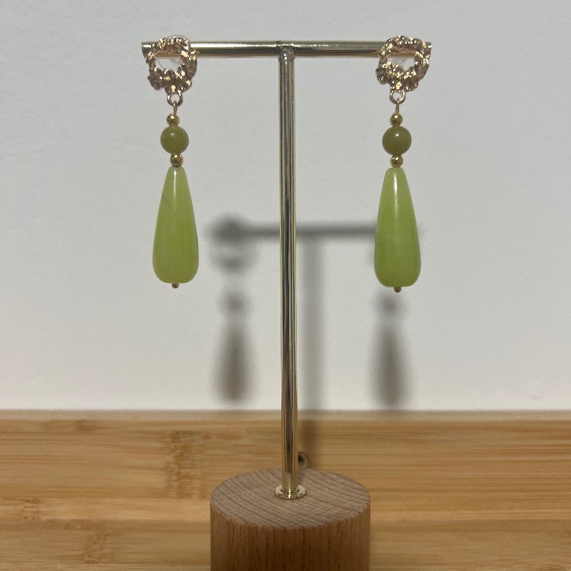 Pendientes Cayetana verde