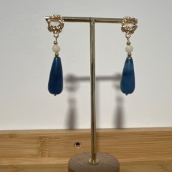 Pendientes Cayetana azul